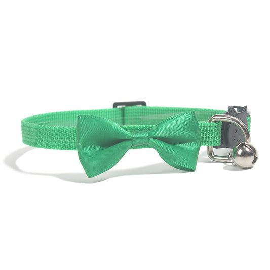 Nylon Bell Bow Pet Tie Collar