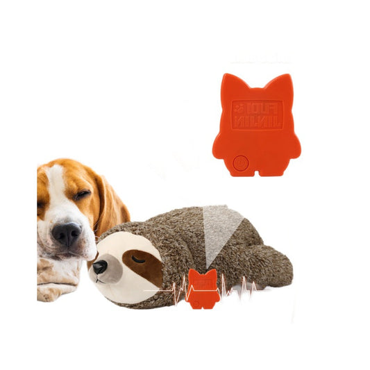 Pet Soothing Plush Toy Training Interactive Toy With Heartbeat Device