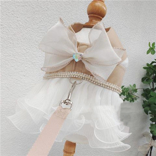 Cat Dog Vest Hand Holding Rope Dress