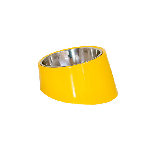 Inclined Bowl For Dogs Short-Mouth Food Bowl For Cats Stainless Steel Oblique Bowl For Dog Food