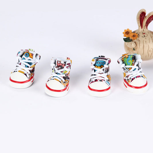 Breathable Dog Sneakers Go Out In Summer To Protect The Soles Of The Dog'S Feet To Prevent Burns And Easy To Clean
