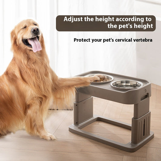 New Lifting Stainless Steel Pet Tableware