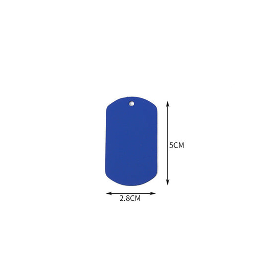 Stainless Steel Hang Tag Colored String Spray Paint Pet Dog Brand Dog Tag Color DIY Accessories