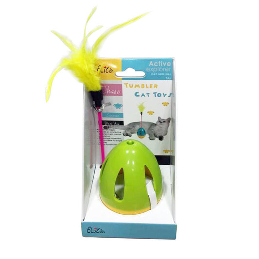 Feather Funny Tumbler Pet Cat Toy