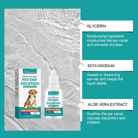Cat And Dog Cleaning And Decontamination Pet Ear Washing Agent