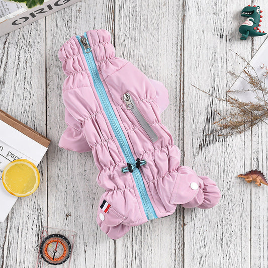 Dog Fashion Outdoor Tight Belly Wrap Shell Jacket
