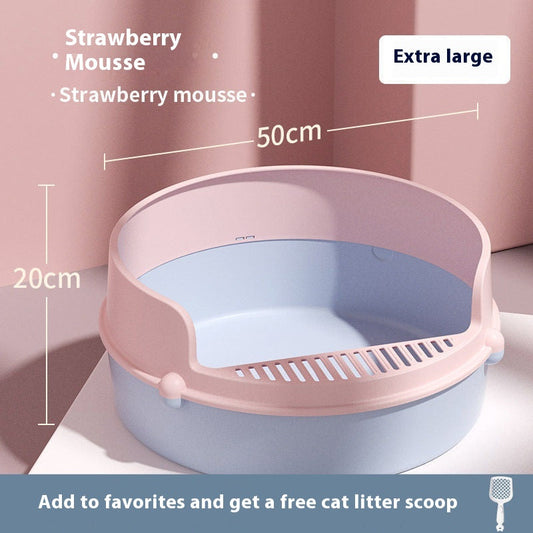 Anti-splash Semi Closed Litter Box