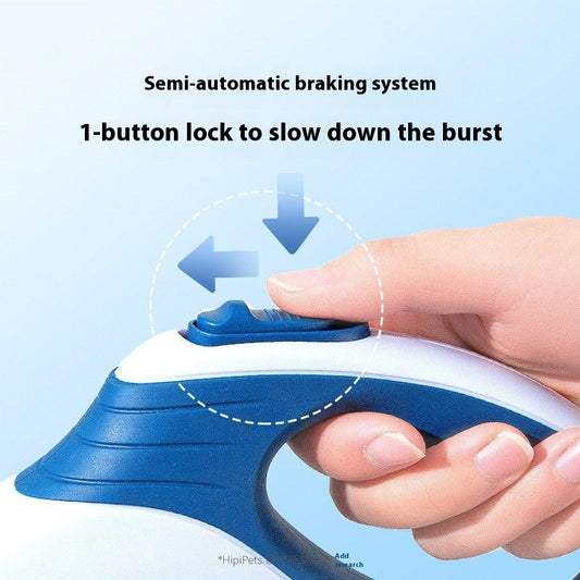 Dog Automatic Retractable Leash Explosion-proof Medium And Large Out Dog Chain With Trash Can Pet Dog Leash