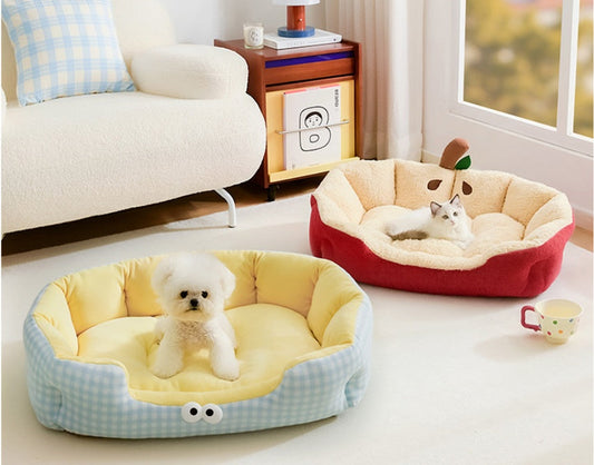 All-Season Teddy Sleeping Small Dog Bed Sofa Cat Den With Warm Insulation For Autumn And Winter