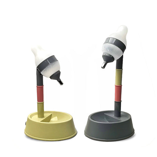 The New Dog Waterer Can Adjust The Height Of Pets And The Water And Feed All-in-one Cat Drinking Bowl Dog Supplies