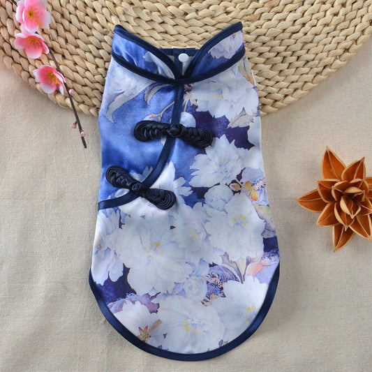 Pet Clothes New Summer Cheongsam Skirt