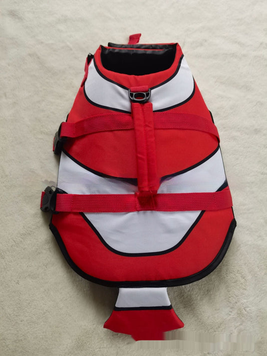 Simple And Versatile Striped Pet Life Jacket