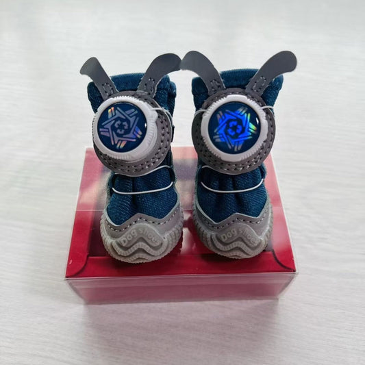 Pet Shoes, Mesh Fabric, Rotating Button, Small Dogs