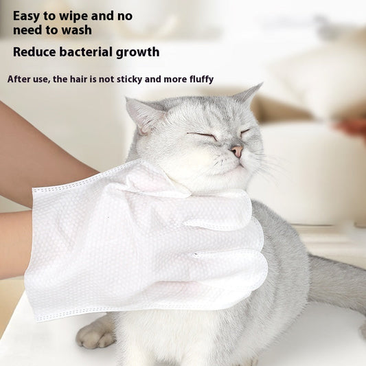 Pet Wipes Gloves Dog Cleaning Spa Wash-free Deodorant Dry Cleaning
