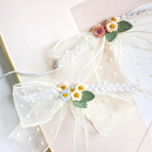 Pet Original Small Dog Necklace Bow Jewelry