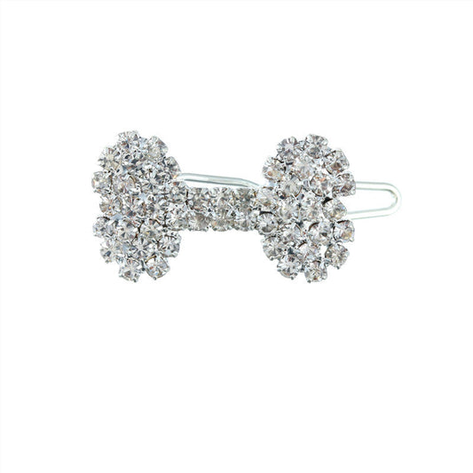 Pet Cat And Dog Ornament Diamond Dog Bone Barrettes