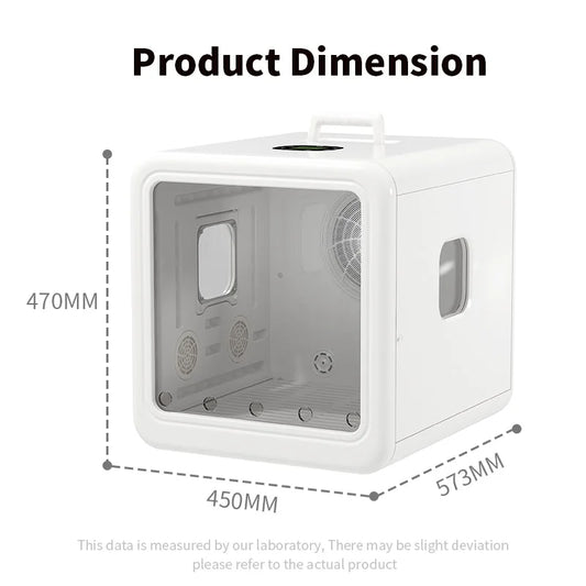 KFX-072339 Eco-Friendly 70L Pet Hair Drying Cabinet for Cats and Small Animals - Low Noise, Multiple Time Settings