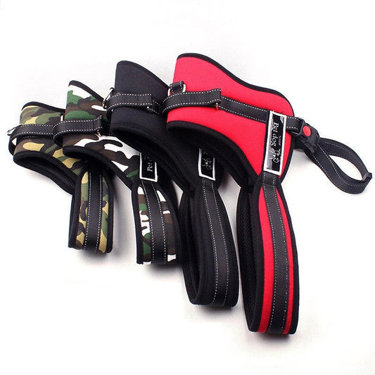 KFX-1315005 Adjustable Medium and Large Pet Leash Harness in Various Colors for Outdoor Use