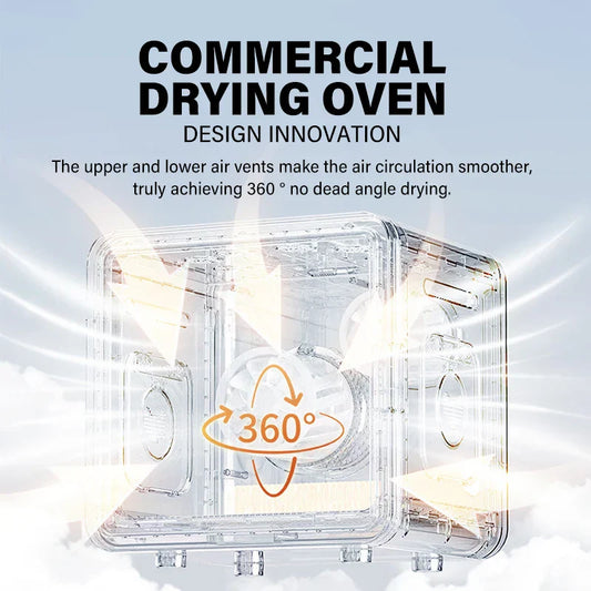 KFX-169491 Adjustable Speed Automatic Pet Dryer Box for Cats and Small Animals, Low Noise with Timer