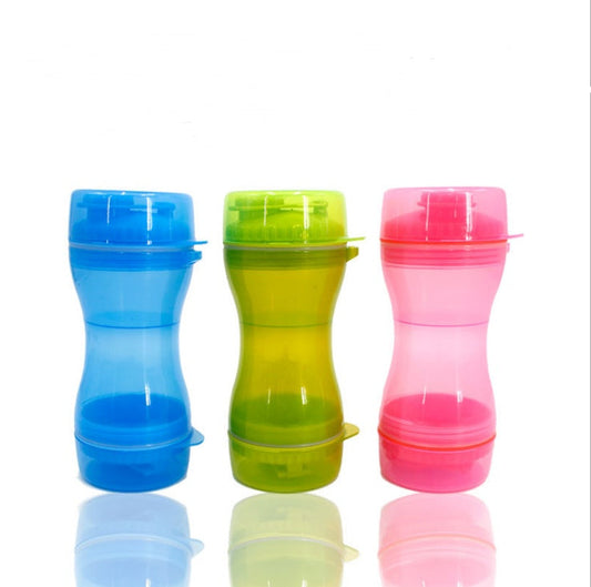 KFX-2857661 Pet Dual-Use Water and Food Cup - 330ml Water, 280ml Food Capacity, Safe PP Material
