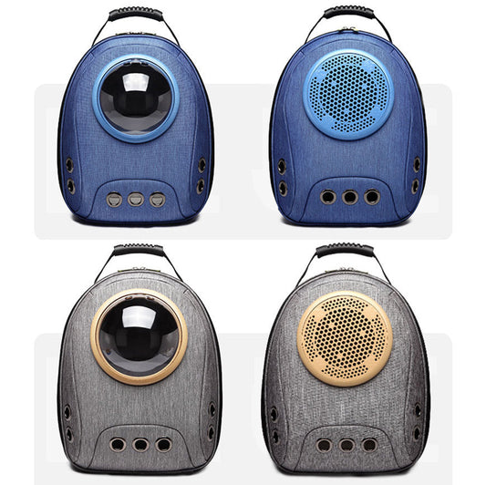 KFX-2858045 Space Capsule Oxford Cloth Pet Carrier Bag for Cats and Small Dogs up to 10 kg - 32CM x 42CM x 20CM