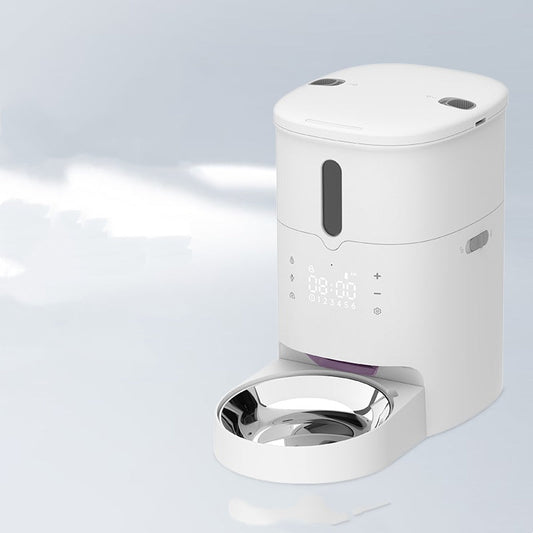 KFX-3730109 Smart Automatic Pet Feeder with Stainless Steel Basin - 3L & 6L Options