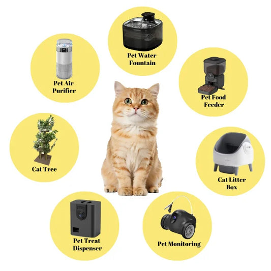 KFX-449939 Automatic Self-Cleaning Waterproof Cat Litter Box with App Control - Stainless Steel, Large Capacity, Oval Shape