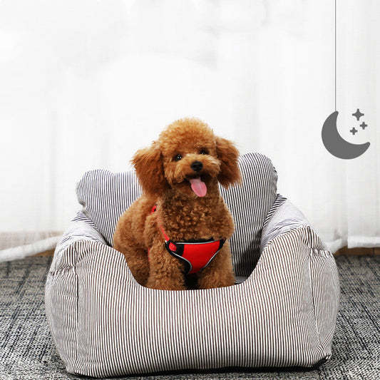 KFX-4529213 Removable Washable Pet Car Seat with Anti-Slip Bottom and High Resilience Cotton, 55*50*35cm