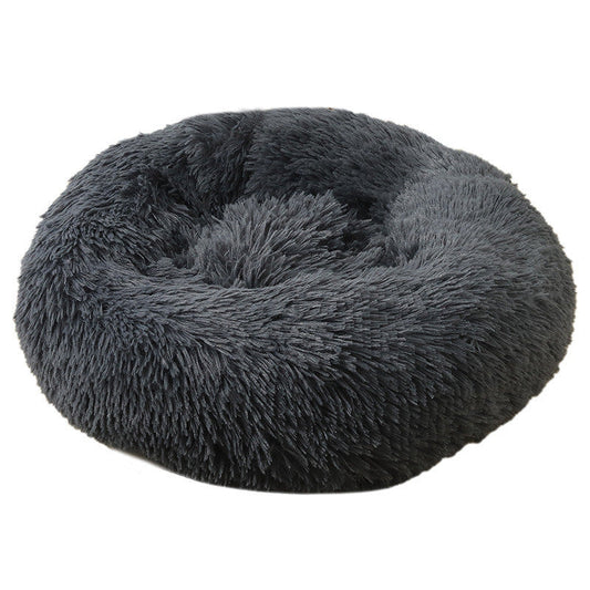 KFX-4902973 Super Soft Plush Round Removable Washable Pet Bed in Multiple Sizes and Colors