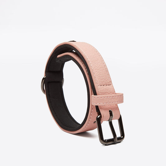 KFX-5190077 Eco-Friendly PU Dog Collar with Lychee Pattern for Large Dogs - Waterproof Inner Layer, Alloy Buckle