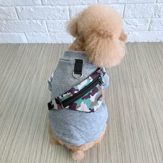 KFX-5216189 Cozy Cotton Dog Hoodie Coat for Autumn and Winter, Sleeved Design, Available in Multiple Sizes
