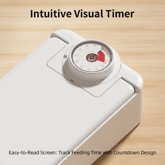 KFX-5661629 Automatic Pet Feeder with 48-Hour Timer and Ice Crystal Box for Freshness