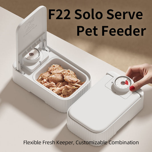 KFX-5661629 Automatic Pet Feeder with 48-Hour Timer and Ice Crystal Box for Freshness