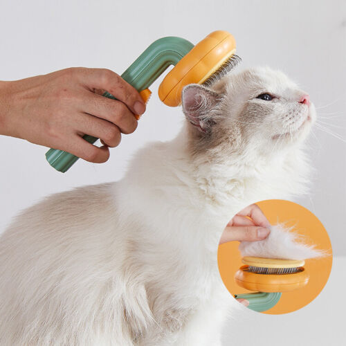 KFX-5759933 Self-Cleaning Slicker Brush for Dogs, Cats, and Rabbits - Gentle Grooming Tool for Loose Undercoat and Mats