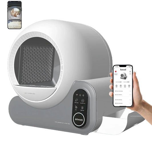 KFX-589907 Large Capacity Automatic Smart Cat Litter Box with Odor Control & Easy Cleaning, Suitable for Cats Up to 10KG