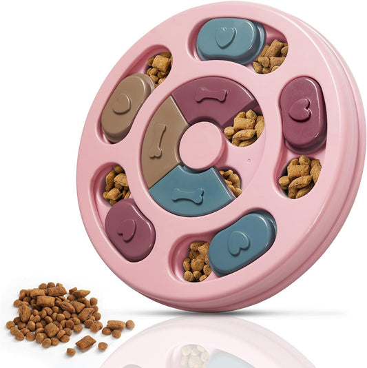 KFX-5987517 Interactive Dog Puzzle Feeder Toy for Mental Stimulation and Slow Eating - Size 28.5 x 25 x 4 cm