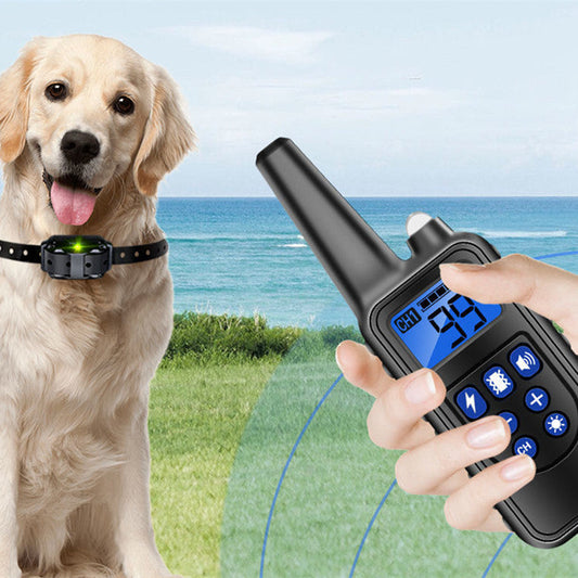 KFX-6060605 Electric Shock and Vibration Training Collar for Dogs - Adjustable Remote Control Options
