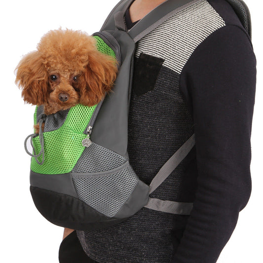 KFX-6102077 Durable Soft PU Pet Backpack for Convenient Dog Travel - Multiple Sizes and Colors Available