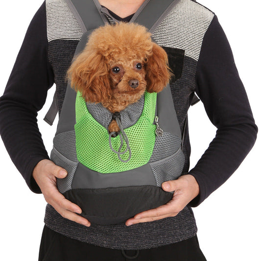 KFX-6102077 Durable Soft PU Pet Backpack for Convenient Dog Travel - Multiple Sizes and Colors Available