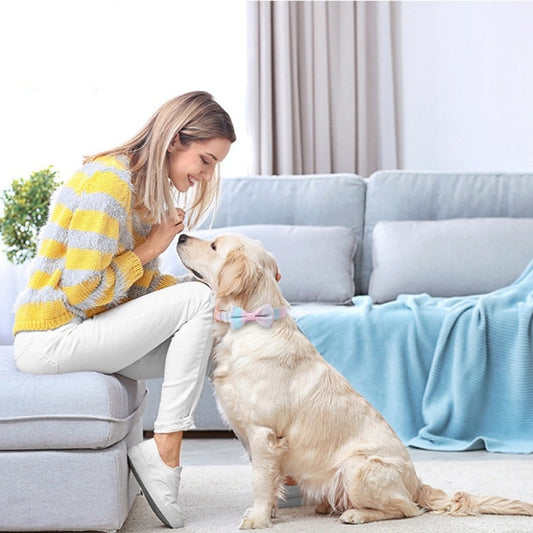 KFX-6173117 Rose Gold Bow Collar for Pets - Various Colors and Designs