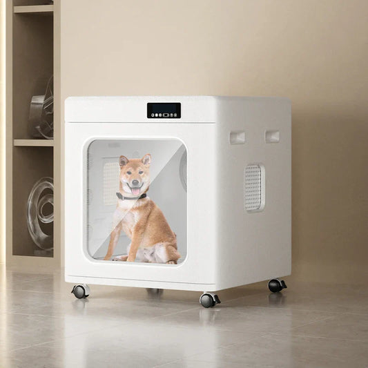 KFX-629395 200L Eco-Friendly Professional Pet Grooming Dryer for Dogs and Cats, Indoor Bathroom Use, 4 Fan Speeds, Time Setting