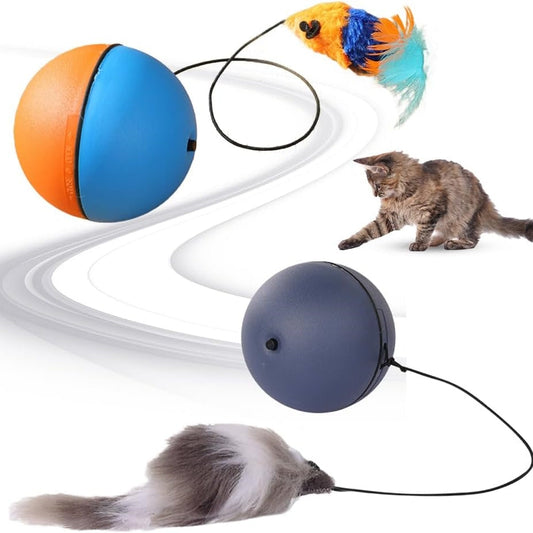 KFX-6415293 Automatic Self-Rolling Cat and Dog Ball Toy for Interactive Play and Exercise
