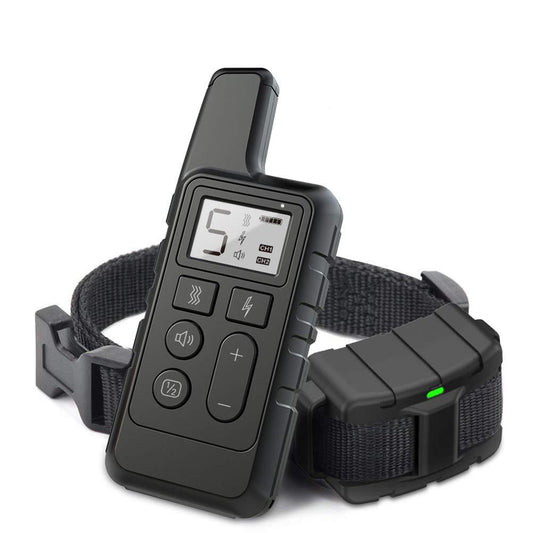 KFX-6453821 Waterproof Rechargeable Dog Training Collar with Remote Control and LCD Display, 500M Range
