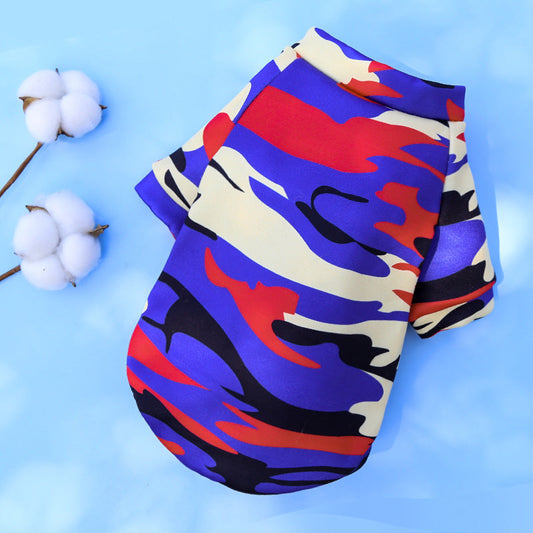 KFX-6494141 Multicolored Two-Legged Velvet Sweater for Pets