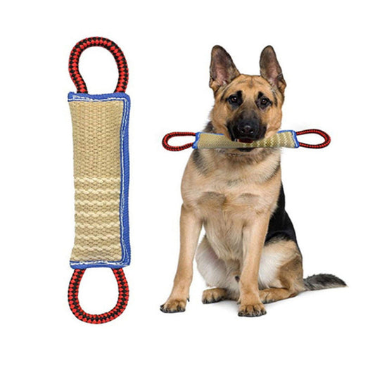 KFX-6553661 Blue Edge Dog Training Bite Stick - Durable Linen, 30cm & 50cm Options