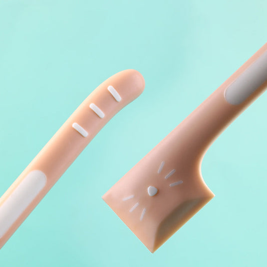 KFX-6579133 Canned Pet Food Spoon with Long Handle for Cats and Dogs - Easy Cleaning and Multi-Use Feeder Accessory