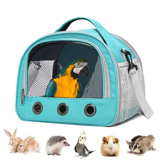KFX-6605117 Portable Foldable Birdcage Bag for Small Pets - Parrots, Hamsters, and Pigeons - Available in Two Sizes