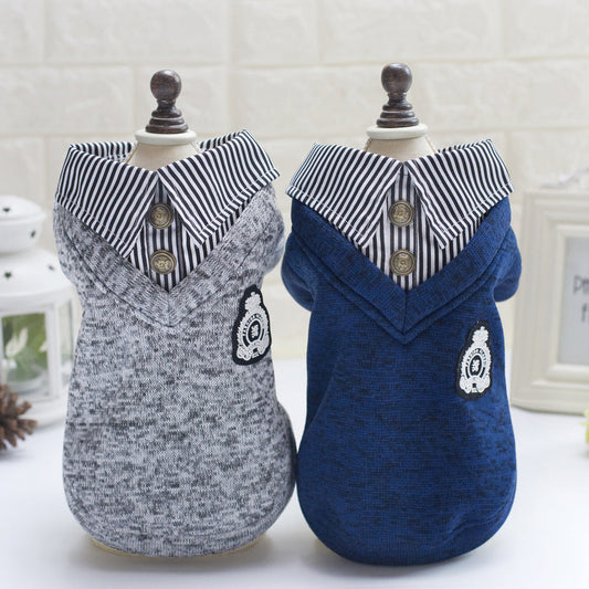 KFX-6690749 Lapel Wool Dog Hoodie for Casual Comfort and Style