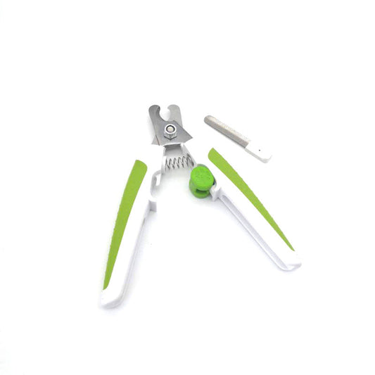 KFX-6704957 Pet Nail Scissors for Dogs - Small Green and Pink, Ideal Nail Clippers for Easy Grooming