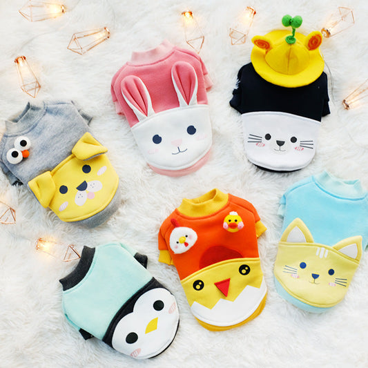 KFX-6887357 Cozy Autumn and Winter Sweater for Small Dogs and Pomeranians in Various Fun Designs